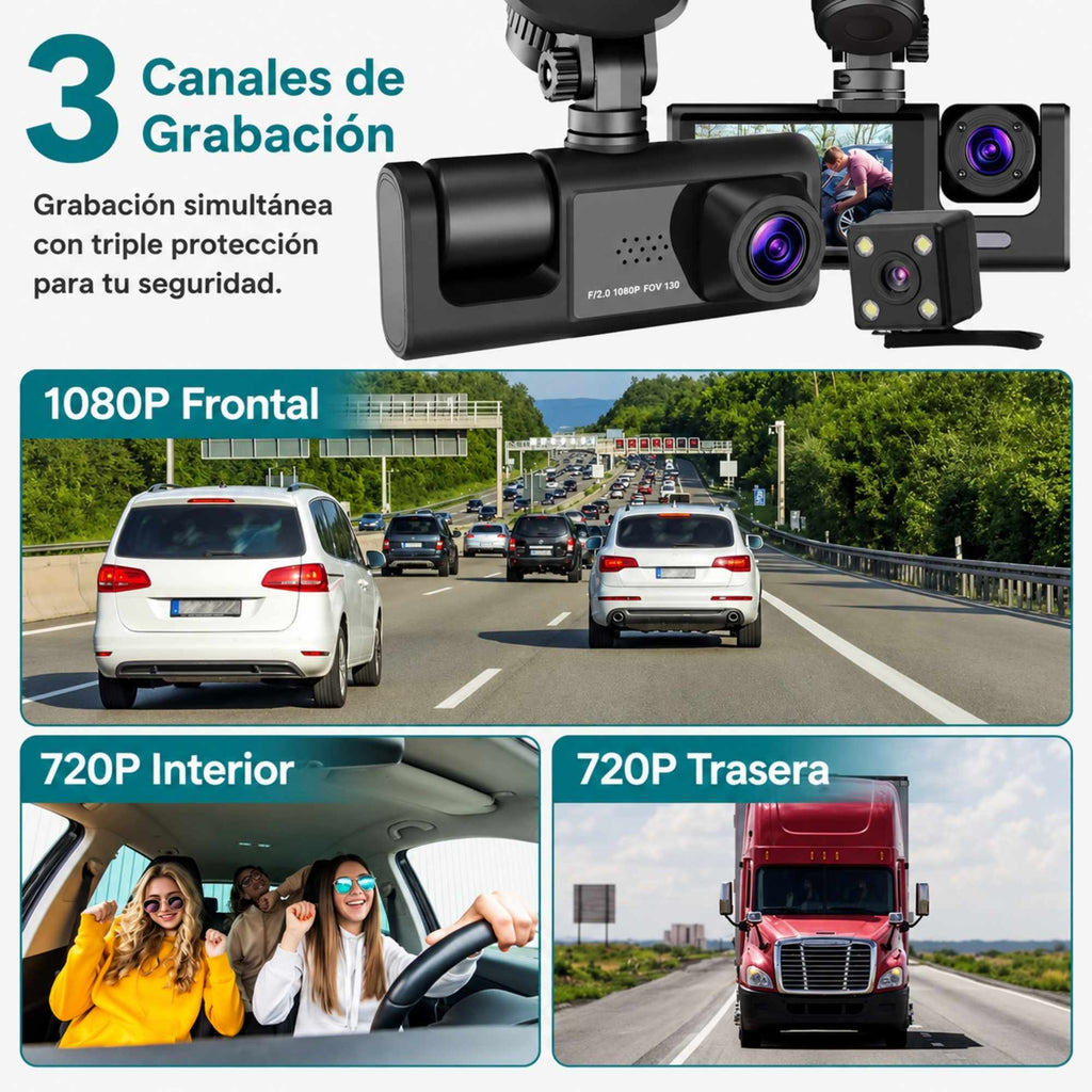 SeguryCam | Dashcam DVR para Auto, seguridad en tus viajes