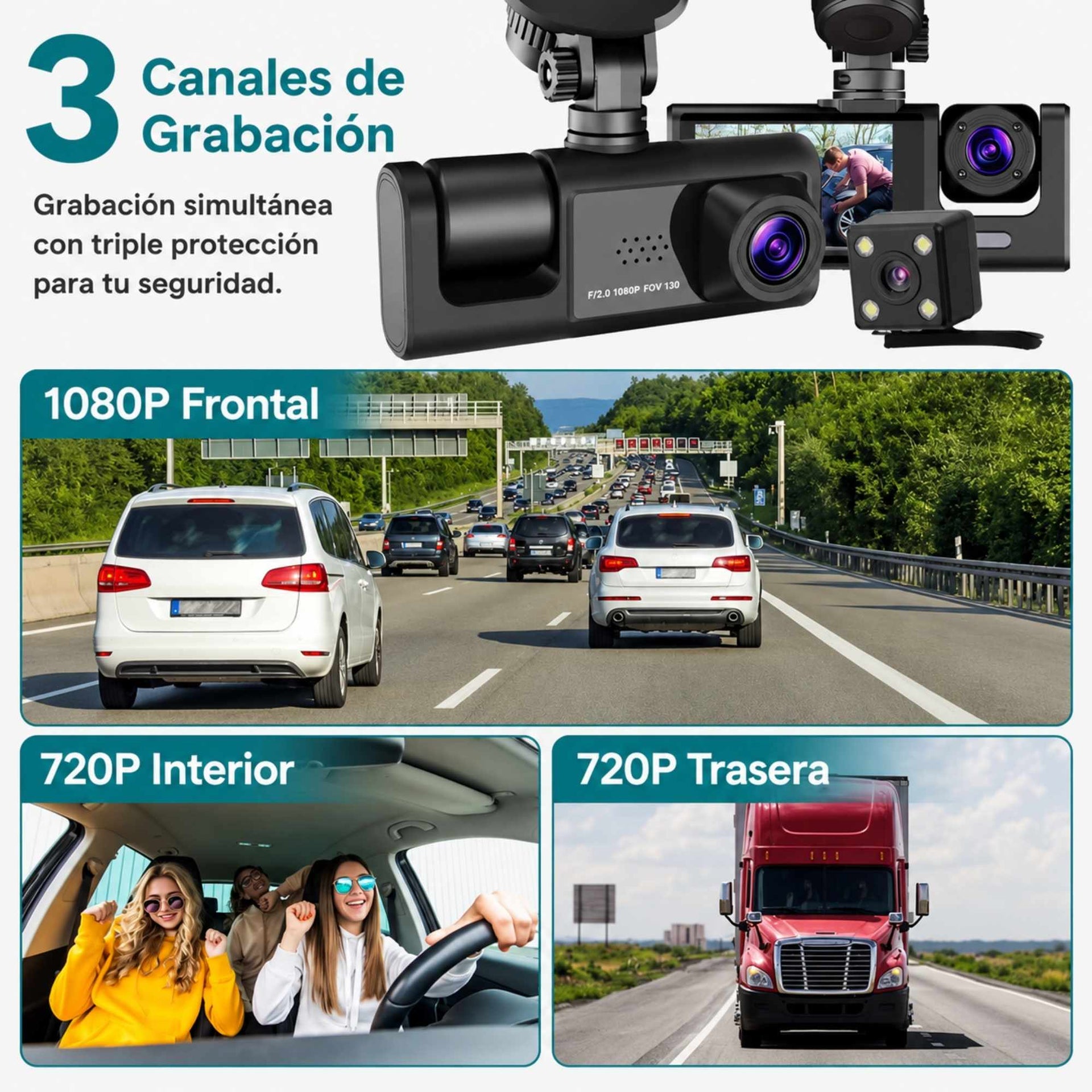 SeguryCam | Dashcam DVR para Auto, seguridad en tus viajes