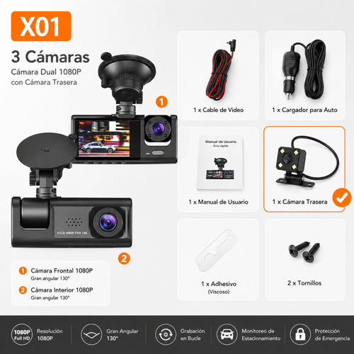 SeguryCam | Dashcam DVR para Auto, seguridad en tus viajes